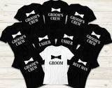 Men's Grooms Best Man Stag Party Loungewear Shorts Set Personalised with Title and Initials