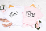 Hen Party T Shirts with Veil ~ Bridal Wedding Hen Party ~ Bride Squad ~ Team Bride ~ Bride Fiancee Fiance