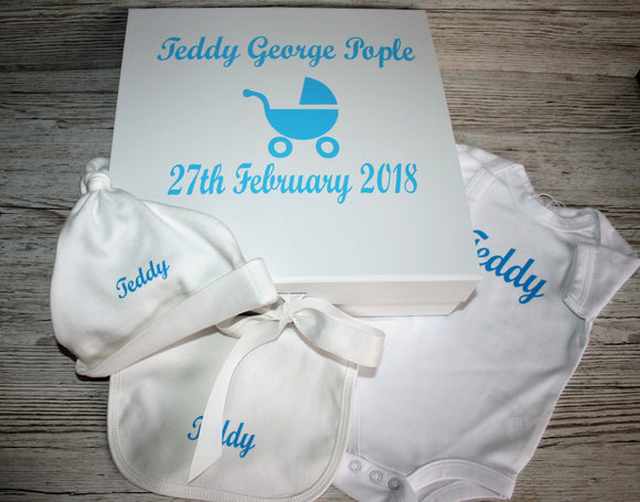 Personalised Baby Box Gift Set