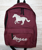 Personalised Horse Pony Rucksack Backpack