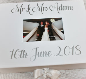 Personalised Wedding Photo Gift Box for Bride and Groom Wedding Day Gift