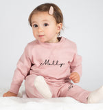 Personalised with Signature Name & Initials ~ Kids Childs Children Toddler Baby Tracksuit, Sweatshirt/Sweatpants, Lounge Wear