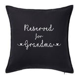 Reserved for "name" - Grandad, Grandma, Nana, Nanny, ~ Personalised Cushion Pillow including infill