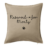 Reserved for Pet name -  Personalised Cushion Pillow with Paw Print including infill