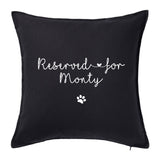 Reserved for Pet name -  Personalised Cushion Pillow with Paw Print including infill