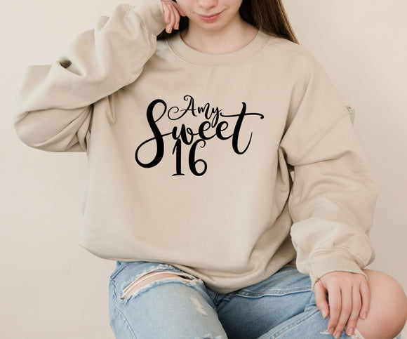 Birthday Girl ~ Sweet 16 ~ Sweatshirt Tops ~ Sixteenth Birthday Top