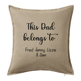 This Mummy/Daddy/Nana Belongs to Name ~ Personalised Cushion Pillow including infill