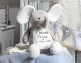 Personalised Elephant Teddy Bear Newborn Christening Gift